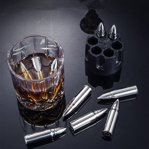 Stainless Steel Bullet Shaped Metal Ice Cube Mold – GizModern