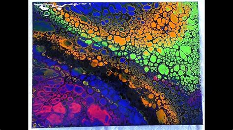 Acrylic Pouring Cells Experiment - House Paint Open Cup Pour ! 🤩 ...