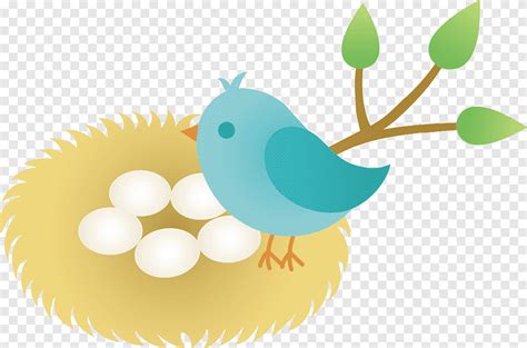 Bird nest, Bird Graphic, easter Egg, cartoon png | PNGEgg