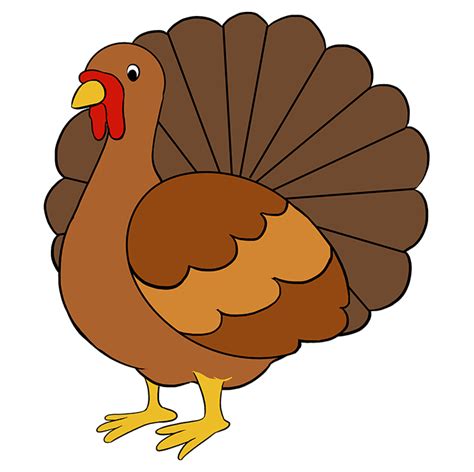 How To Draw A Turkey Easy