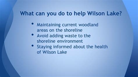 Water Quality Wilson Lake — Friends of Wilson Lake