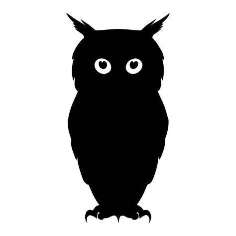 Halloween owl silhouette isolated. Vector illustration 26562638 Vector ...