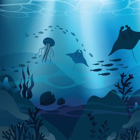 Deep Blue Ocean Background 6757142 Vector Art at Vecteezy