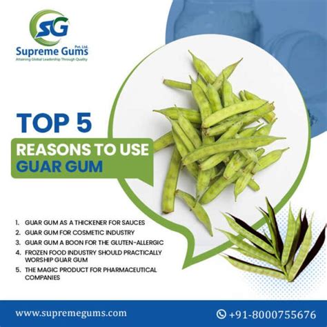 Home / Guar Gum / Top 5 Reasons to Use Guar Gum