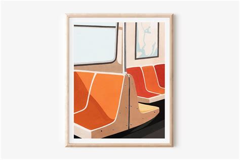 New York Subway Art Print Iconic NYC Wall Art Subway Train - Etsy