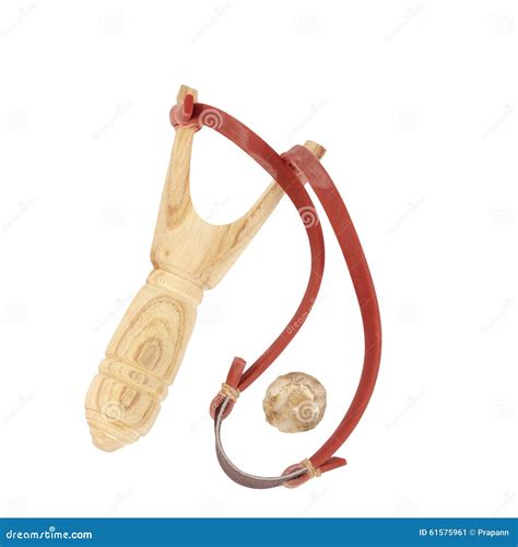 Sling Weapon with Stone Pellets Stock Image - Image of crazy, human ...