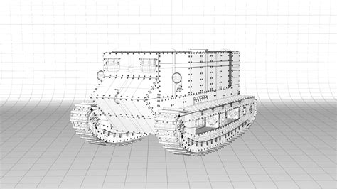 Little Willie WW1 Tank 1915 3D model | CGTrader