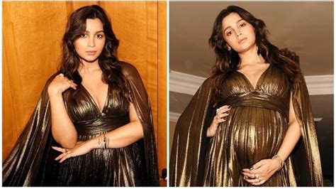 Pregnant Alia Bhatt displays baby bump as she turns Greek goddess in ...