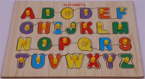 Brown Wooden Alphabets Puzzle Toys For Kids at Rs 50/piece in ...