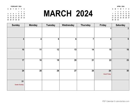 2024 March Calendar Pdf Format In Word - Esta Danette