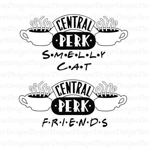 Central Perk Cafe Logo Cut File Digital Art SVG Bundle Clip Art Friends ...