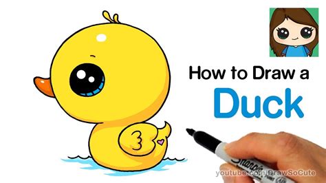 How to Draw a Duck Super Easy and Cute - clipzui.com