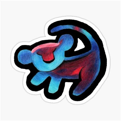 "Rafiki's Simba Painting" Sticker for Sale by mmcallistar | Redbubble