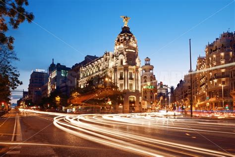 Madrid Gran Via street View at night – Songquan Photography