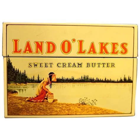 Land O'Lakes Sweet Cream Butter Recipe Card Box : Hoosier Collectibles ...