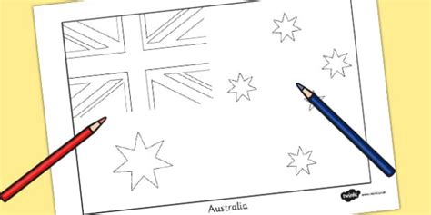 Samicraft: Picture Of Australian Flag To Colour