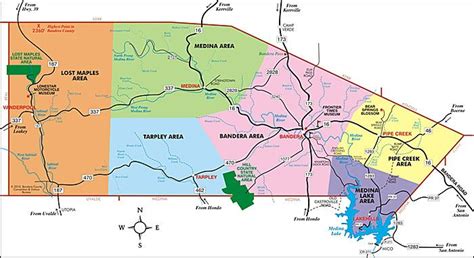 Map Of Bandera Texas | Draw A Topographic Map