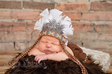 Indian headress, infant, newborn, baby, native, american, embroider ...