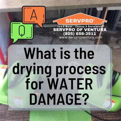 What is the Drying Process for WATER DAMAGE | Water damage, Restoration ...