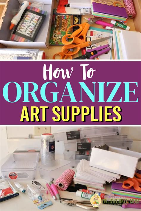 How to Organize Art Supplies in a Small Space or Drawer | Art supplies ...