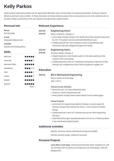 Engineering Student Resume: Examples and Guide [10+ Tips]