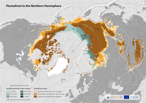 Nunataryuk - New map shows extent of permafrost in Northern Hemisphere