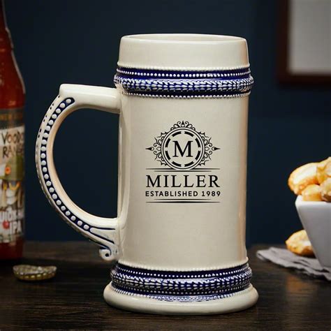 Personalized Beer Stein Ceramic Beer Stein, Beer Lover Gift, Birthday ...