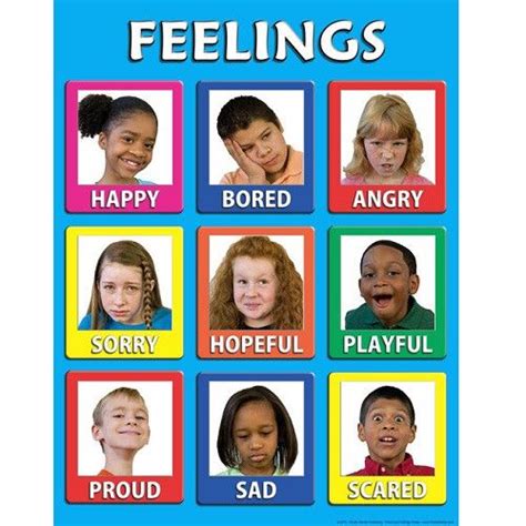 Young Children's Feelings Poster (Laminated) | Emotions preschool ...