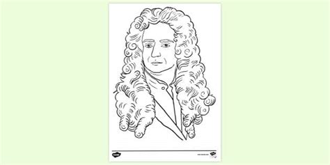 FREE! - Robert Hooke Portrait Colouring Sheet | Colouring Sheets