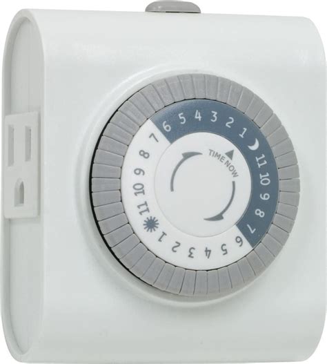 24 Hour Heavy Duty Indoor Mechanical Daily Plug-In Timer, 2-Outlets ...