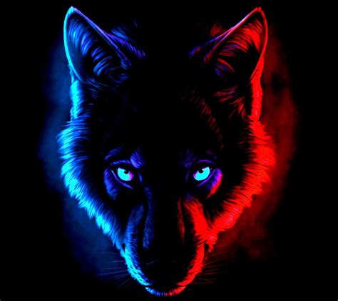 Red and Blue Wolf Wallpapers - Top Free Red and Blue Wolf Backgrounds ...