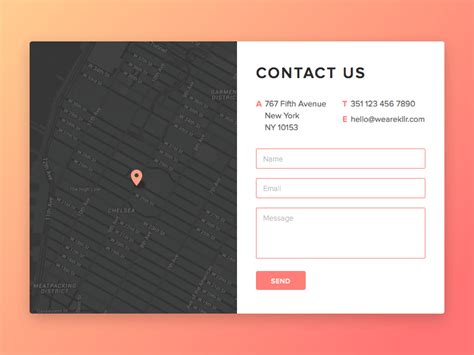 Contact Us Page Design - Sketch Website Templates - Download Sketch ...