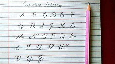 Cursive ABCD Capital letter in cursive, Capital letters A to Z, Cursive ...