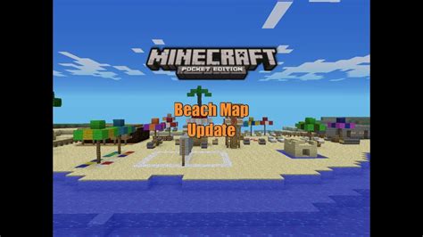 Minecraft PE: Beach Map Update - YouTube