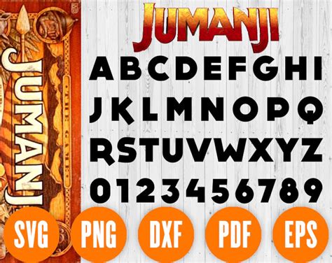 Jumanji Font SVG Jumanji Alphabet Jumanji Letters Jumanji | Etsy UK