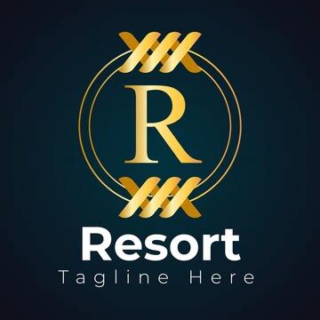 Premium Vector | Luxury resort logo template