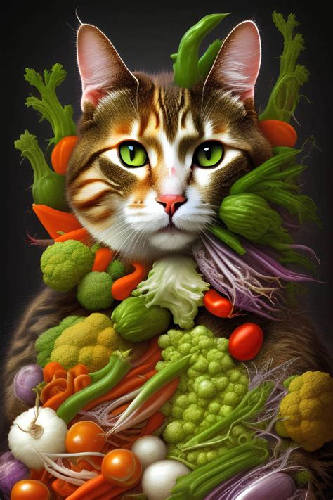 Cat in veggies by Gigistudios9 on DeviantArt