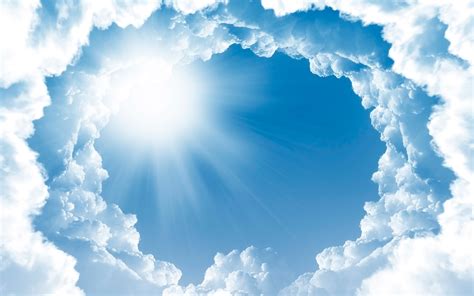 Clouds Frame, Blue Sky, Creative, Background With Clouds, - Cloud ...