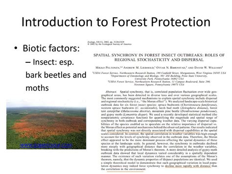 (Short) Introduction to Forest Protection - ppt download