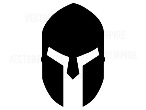 Spartan Helmet SVG Spartan Battle Helmet Vector Warrior Medieval ...