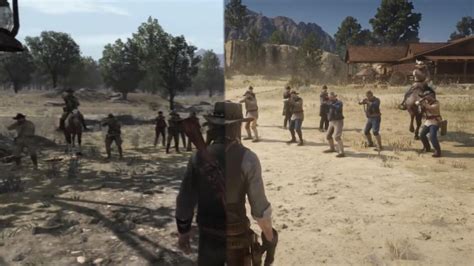 rdr1 ending recreation comparison i made, the recreation is not mine ...