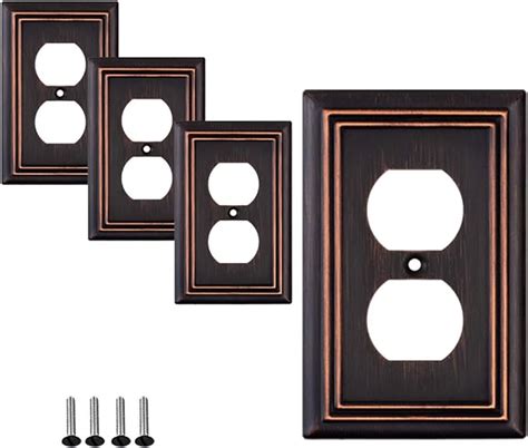 SLEEKLIGHTING Oil Rubbed Bronze Outlet Covers and Switch Plates ...