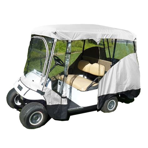 Buy Covered Living - 4 Passenger Golf Cart Driving Enclosure Cover Grey ...