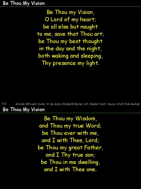 Be Thou My Vision | PDF