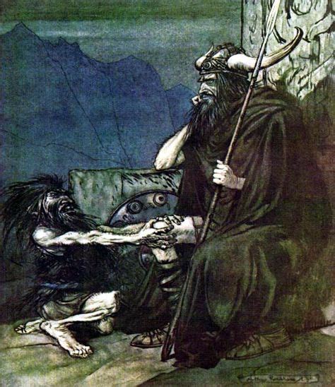 Andvari dwarfs and Heagney | Arthur rackham, Fairytale art, Mythology