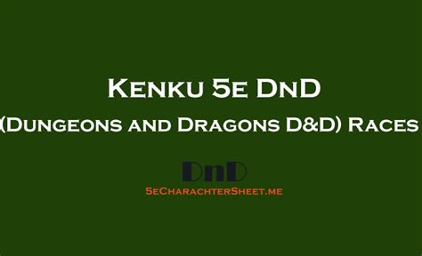 Kenku 5e DnD (Dungeons and Dragons) Race