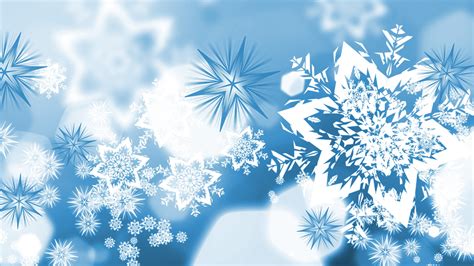 vectors, Blue, Winter, Snowflakes Wallpapers HD / Desktop and Mobile ...