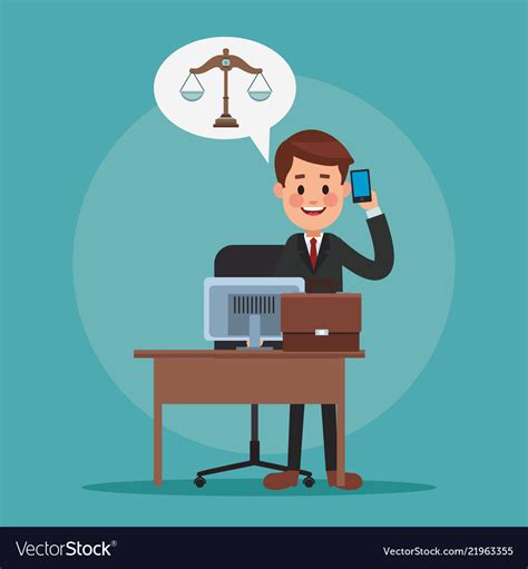 Executive lawyer cartoon Royalty Free Vector Image