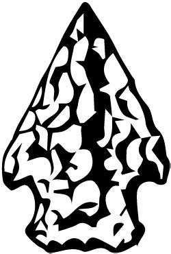 Arrowhead clipart black and white, Arrowhead black and white ...