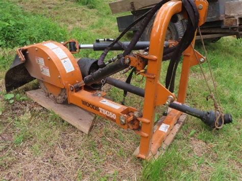 Woods model TSG50 3-point hydraulic stump grinder. This unit has been ...